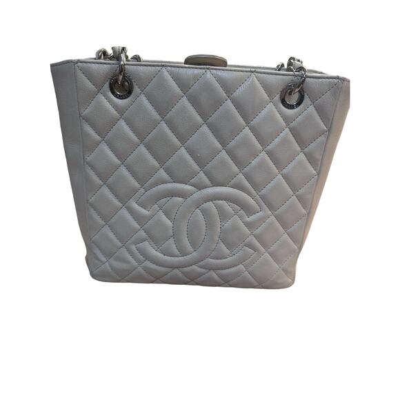 Chanel Caviar Leather Petite Shopping Tote (PST) Ivory Authenticated - Picture 1 of 14